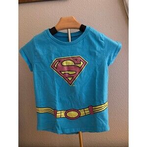 Dc comic Justice league superhero super girl T-Shirt girls size 7/8